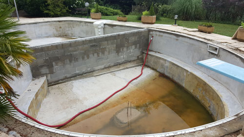 Aménagement piscine Ussac (avant)